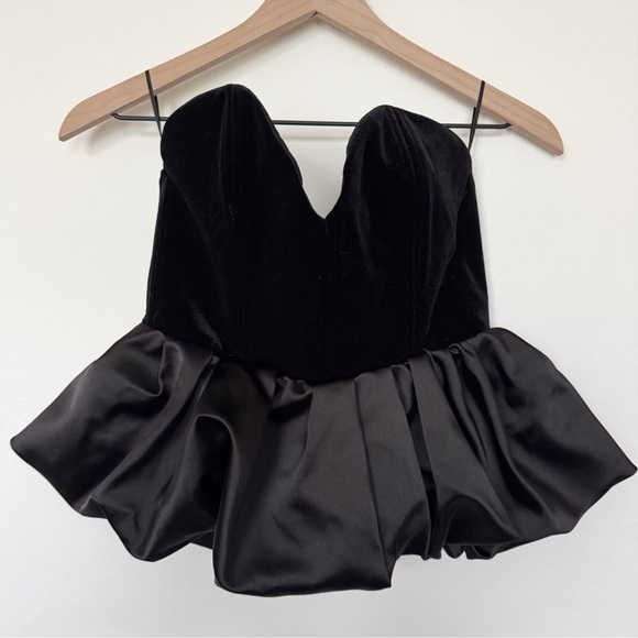 ZARA VELVET TOP ZW COLLECTION - Picture 17 of 17